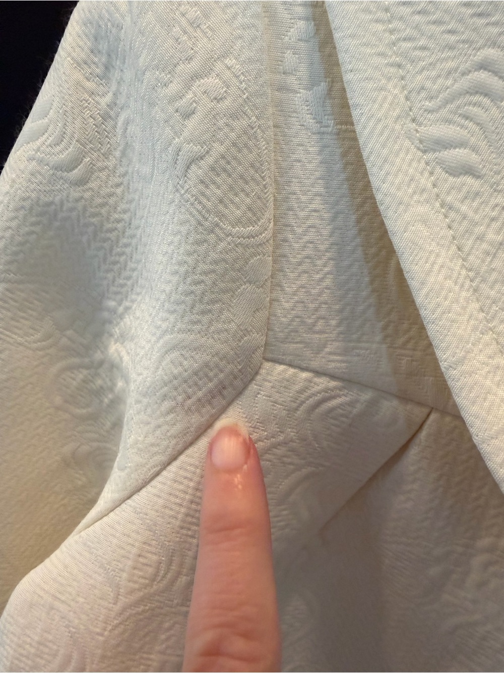George Simonton CollectionCream Embossed Coat - Picture 13 of 16